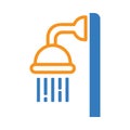 Shower, tap, washroom, bath tap, bath shower, washroom, shower icon