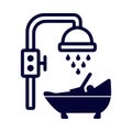Shower, tap, washroom, bath tap, bath shower, washroom, shower icon