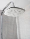 Showerhead while running water Royalty Free Stock Photo