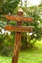 Showers and Latrines Old Wooden Sign