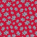 Showflakes seamless pattern