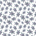 Showflakes seamless pattern