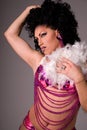 Showgirl Drag queen. Royalty Free Stock Photo