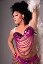 Showgirl Drag queen. Royalty Free Stock Photo
