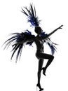 Showgirl woman revue dancer dancing Royalty Free Stock Photo