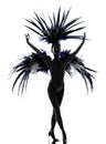 Showgirl woman revue dancer dancing Royalty Free Stock Photo