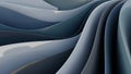 Abstract Smooth Wavy Layers of Blue and Gray with Soft Lighting and Shadows 682 Royalty Free Stock Photo