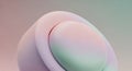 Abstract Soft Spheres with Gradient Pastel Colors in a Curved Form (416 Royalty Free Stock Photo