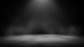 Dark Empty Stage with Spotlight and Smoke Effects 20260106 Royalty Free Stock Photo