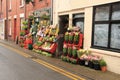 Showing the fresh fruit for sale outside the store. Royalty Free Stock Photo