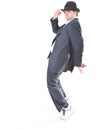 Showing MJ dance moves Royalty Free Stock Photo