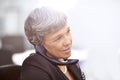 Showing professionalism through her experience. a mature businesswoman talking on the phone. Royalty Free Stock Photo