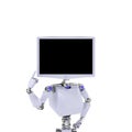 Showing a robot-screen