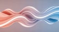 Smooth Intertwined Abstract Ribbons in Soft Pink and Blue with Subtle Highlights (461 Royalty Free Stock Photo