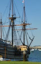 Mayflower 2 docked in port at Plymouth Massachusetts Royalty Free Stock Photo