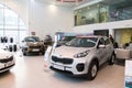 Showroom and car KIA of dealership KIA-Zentr Kirov in Kirov city