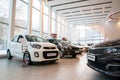 Showroom and car KIA of dealership KIA-Zentr Kirov in Kirov city