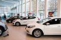 Showroom and car KIA of dealership KIA-Zentr Kirov in Kirov city