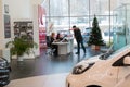 Showroom and car KIA of dealership KIA-Zentr Kirov in Kirov city