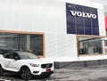 Ã Â¸ÂºWhite building of showroom Volvo car Royalty Free Stock Photo