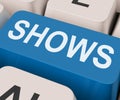 Shows Key Means Musicals Entertainment Or Theater Royalty Free Stock Photo