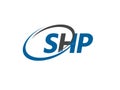 SHP letter creative modern elegant logo design Royalty Free Stock Photo
