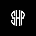 SHP letter logo abstract creative design.