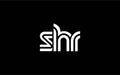 SHR Creative Unique Modern Letter Logo Design Royalty Free Stock Photo