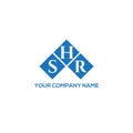 SHR letter logo design on WHITE background. SHR creative initials letter logo concept. SHR letter design Royalty Free Stock Photo