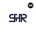 SHR Logo Letter Monogram Design Royalty Free Stock Photo