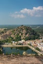 Sacred pond Kalyani at Shravanabelagola, Karnataka, India. Royalty Free Stock Photo