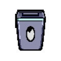 shred cut shredder game pixel art vector illustration