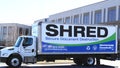 Mobile Document Shredding Truck Royalty Free Stock Photo
