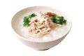 Shredded Chicken Porridge Fresh Cook Royalty Free Stock Photo