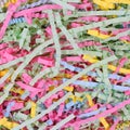 Shredded confetti paper, gift box filler, Easter basket filler Royalty Free Stock Photo