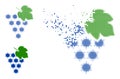 Shredded Dot and Original Virus Grape Bunch Icon