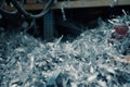 shredded ewaste ready for material extraction Royalty Free Stock Photo