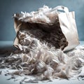 Shredded paper - ai generated image