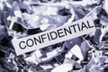 Shredded paper confidential Royalty Free Stock Photo