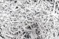 Shredded paper layer. White paper pattern. destruction of documents Royalty Free Stock Photo