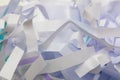 Shredded Paper Texture Background for Recycling and Document Security
