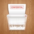Shredding Documents for Security Royalty Free Stock Photo