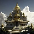 The Shree Gha Stupa Temple in Vientiane, Laos AI Generated