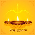 Shree ram navami blessings background design