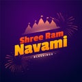 Shree ram navami celebration card design