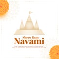 Shree ram navami festival beautiful card design