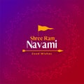 Shree ram navami festival wishes card background