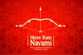 Shree ram navami red bow and arrow background
