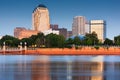 Shreveport, Louisiana, USA downtown skyline on the Red River