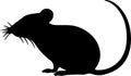 shrew Black Silhouette Generative Ai Royalty Free Stock Photo